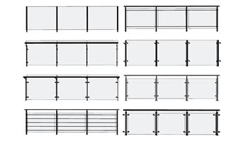 玻璃  扶手  阳台栏杆  栏杆