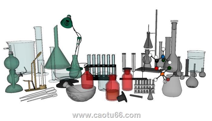 化学实验器皿SU模型 1