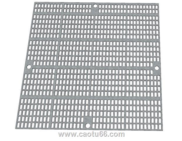 铝地漏网格SU模型 1