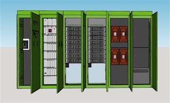 配电箱电箱电工SU模型 免费sketchup模型下载