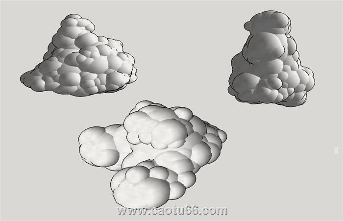 云朵SU模型 1