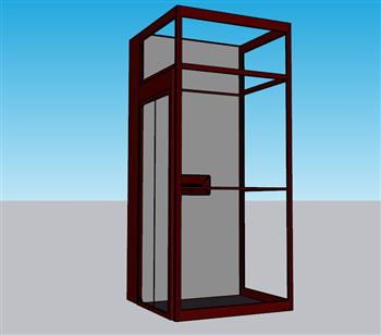 观光电梯SU模型 免费sketchup模型下载