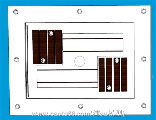 天花板吊顶SU模型 1