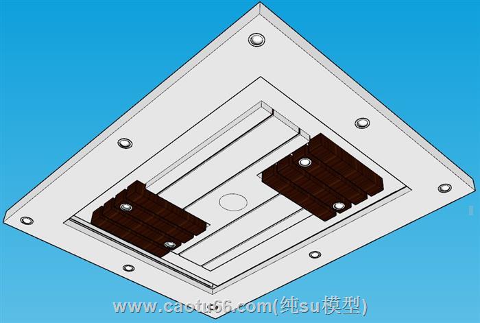 天花板吊顶SU模型 2