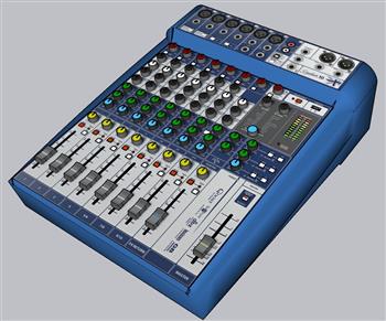 音乐调音设备SU模型 免费sketchup模型下载