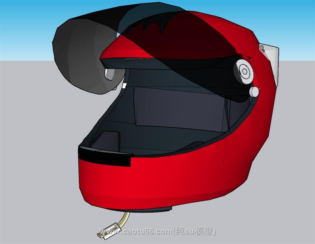 头盔安全帽SU模型 1