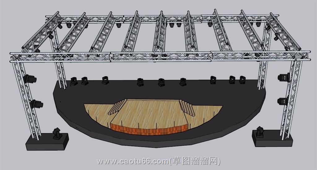 舞台桁架SU模型 1