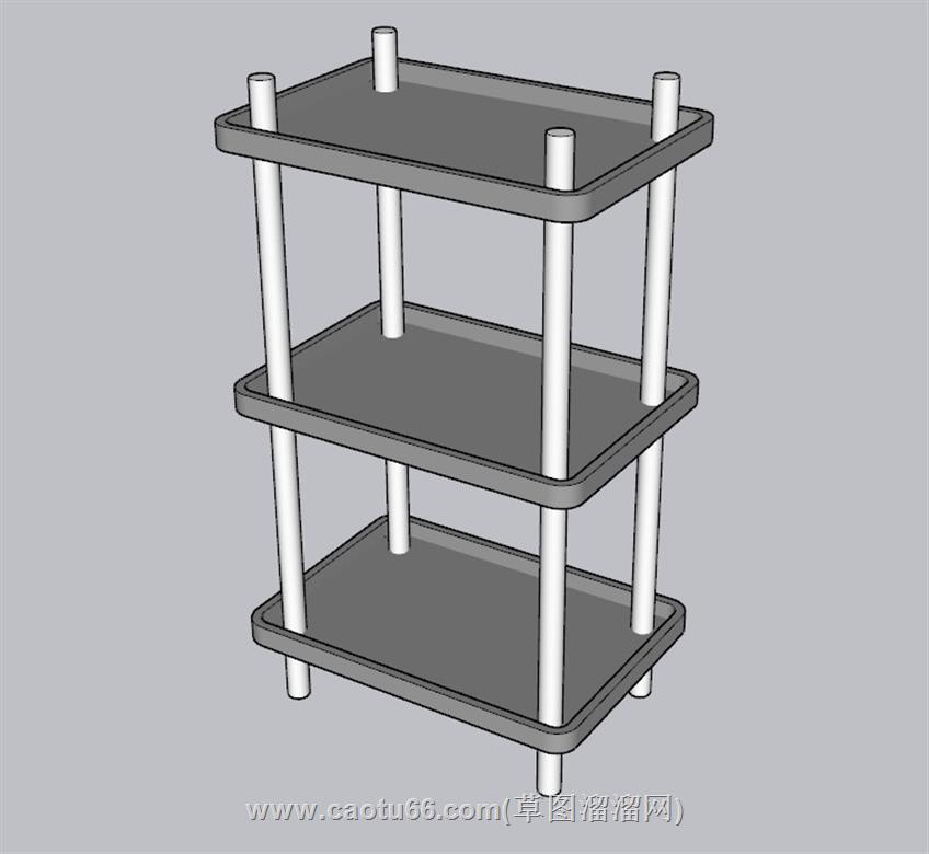 置物架SU模型 1