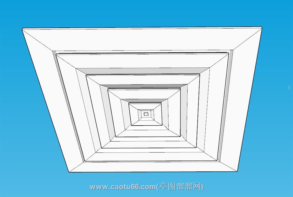 排风口通风口SU模型 1