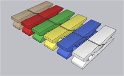 夹子SU模型 免费sketchup模型下载