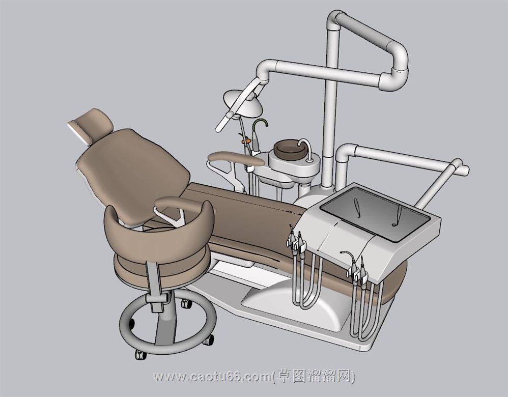 牙科治疗床牙科床SU模型 1