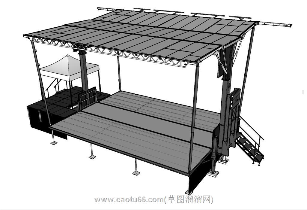 桁架舞台SU模型 1