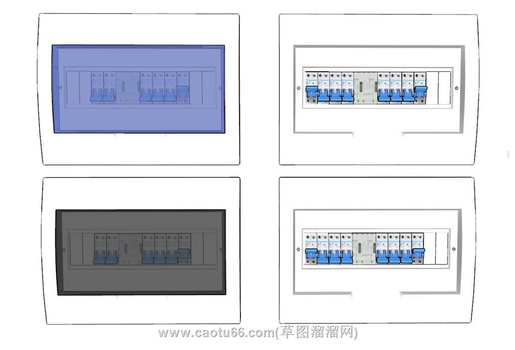 空开电闸断路器SU模型 1