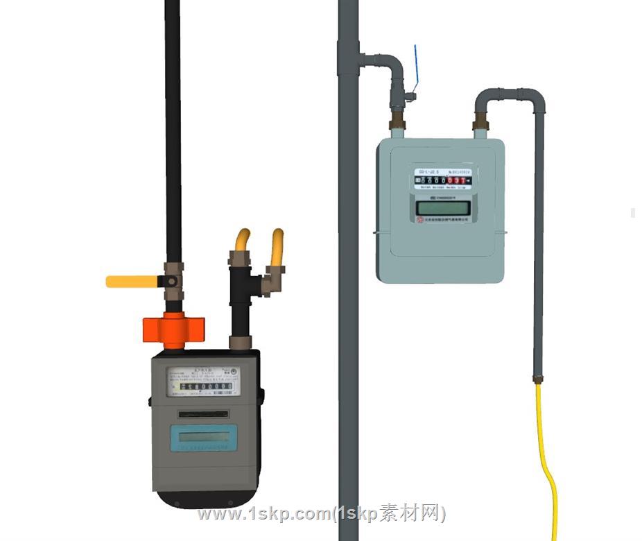 五金燃气表煤气表SU模型 1
