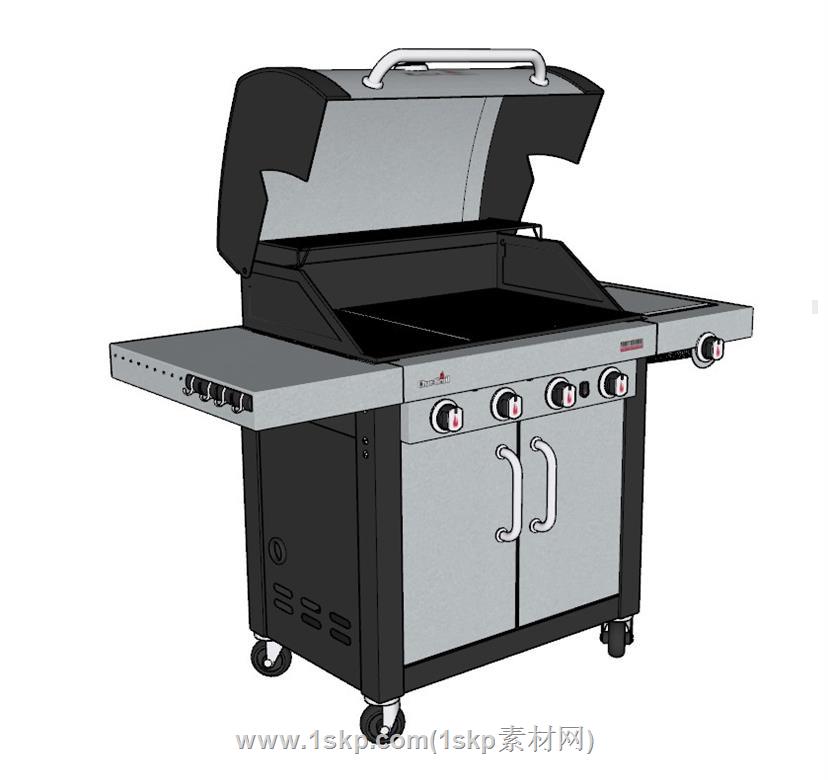 bbq烧烤架SU模型 3