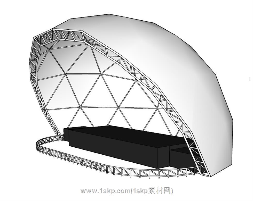舞台桁架SU模型 2