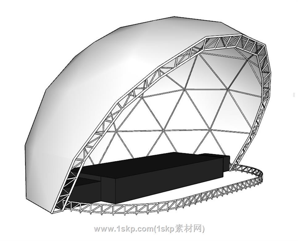 舞台桁架SU模型 3