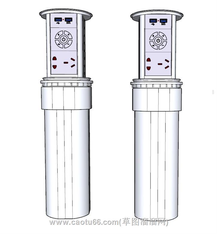 升降插座SU模型 1