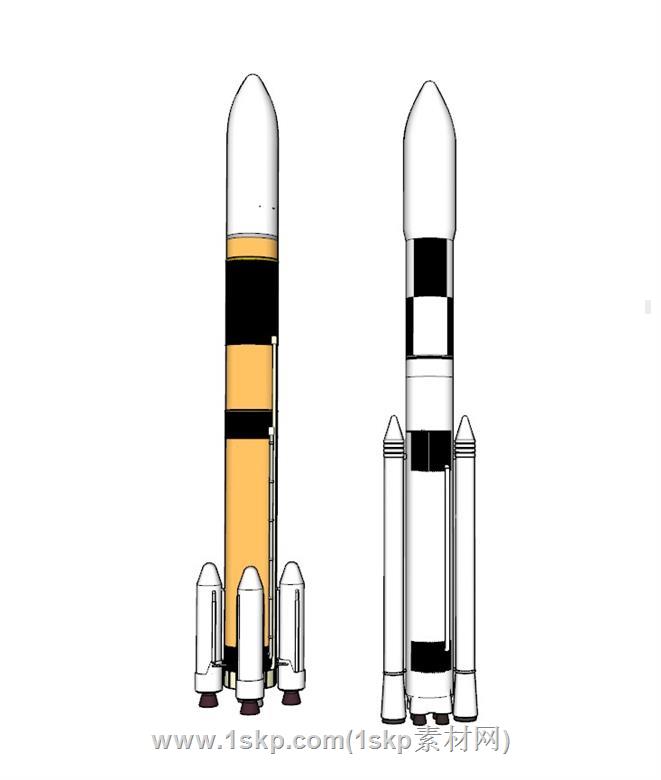 运载火箭航天SU模型 1