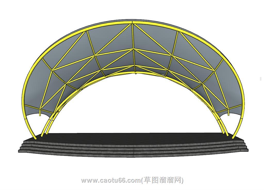 舞台桁架SU模型 1