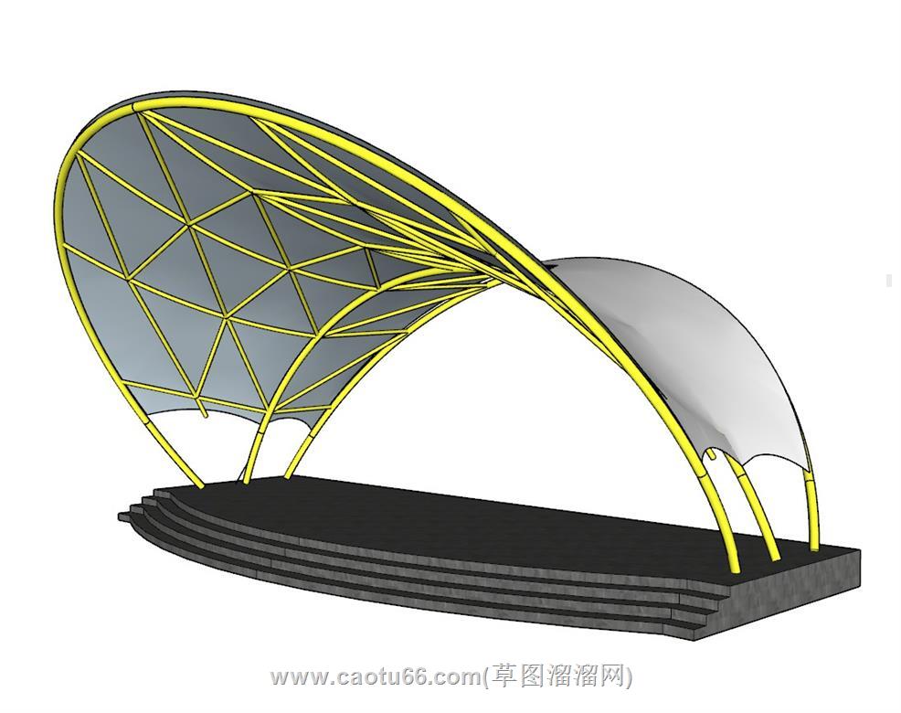 舞台桁架SU模型 2