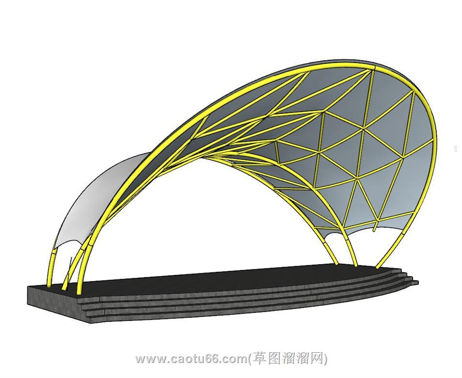 舞台桁架SU模型 3