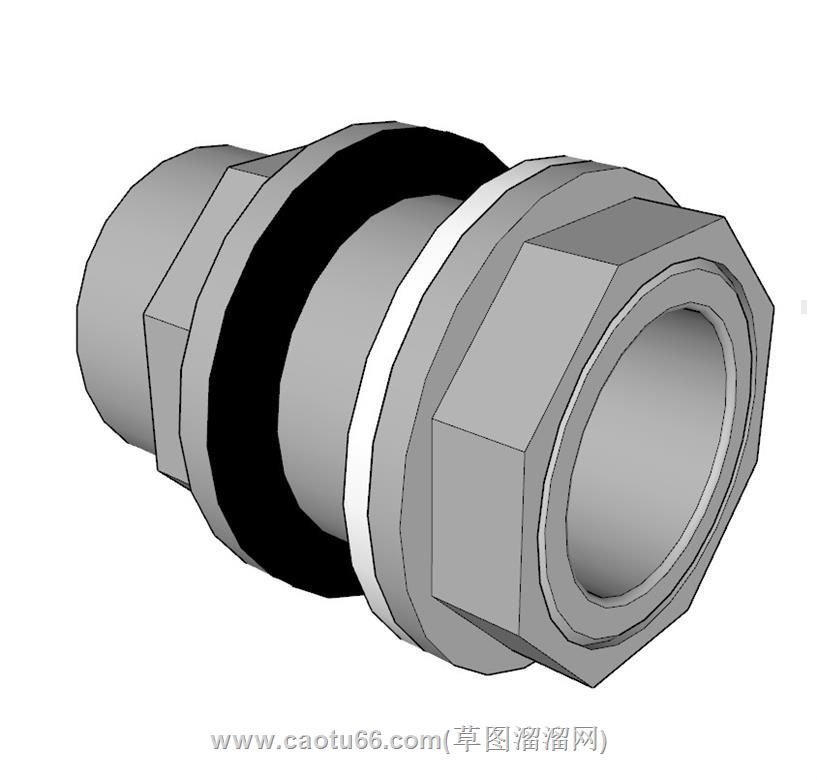 五金水管接头SU模型 1