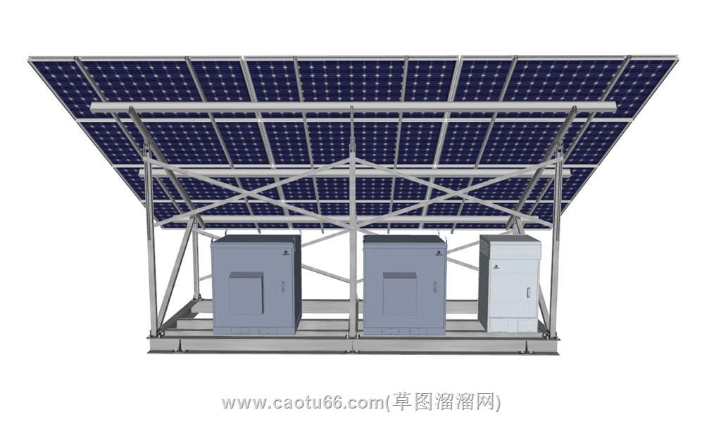 太阳能光伏清洁能源SU模型 1