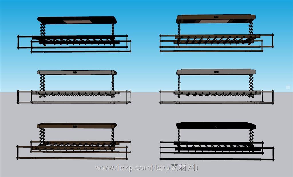 晾衣架晾衣SU模型 2