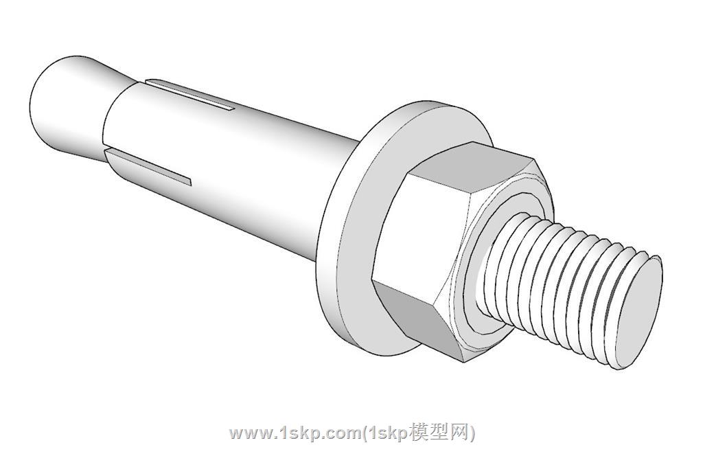 膨胀螺栓螺丝SU模型 1