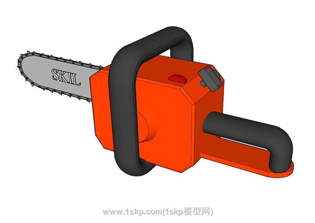 电锯工具SU模型 1