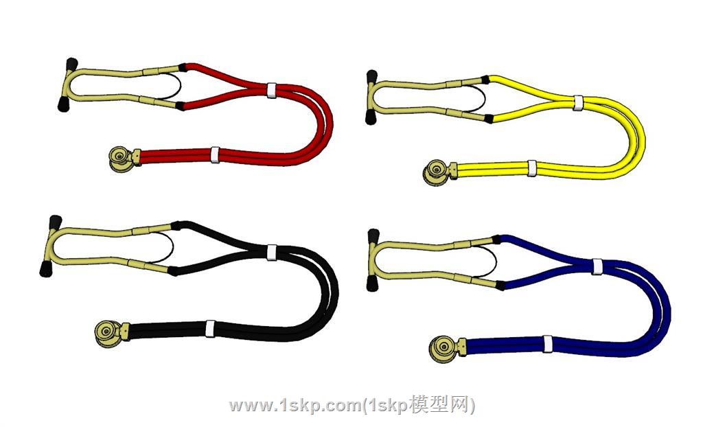 医疗听诊器SU模型 1