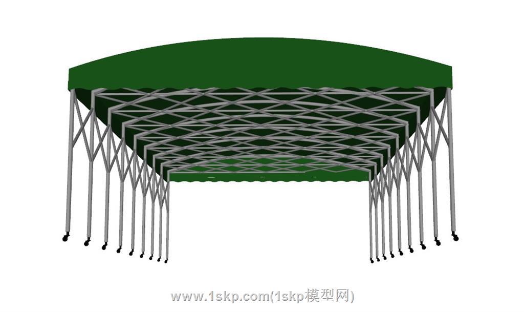 折叠遮阳棚SU模型 2