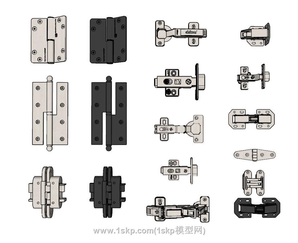 五金合页铰链SU模型 1