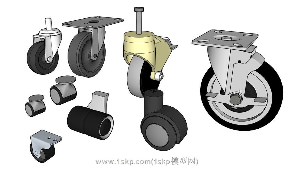 万向轮SU模型 1