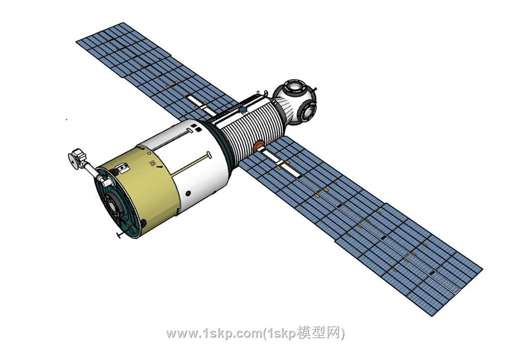 航天卫星SU模型 2