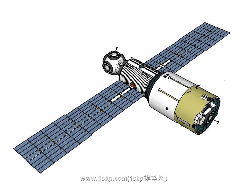 航天卫星SU模型 3