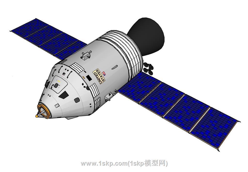 航天卫星SU模型 2