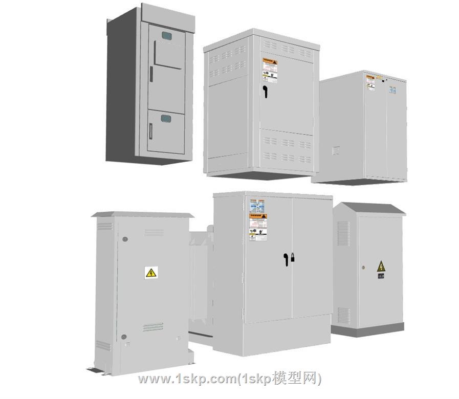 配电柜配电箱SU模型 3