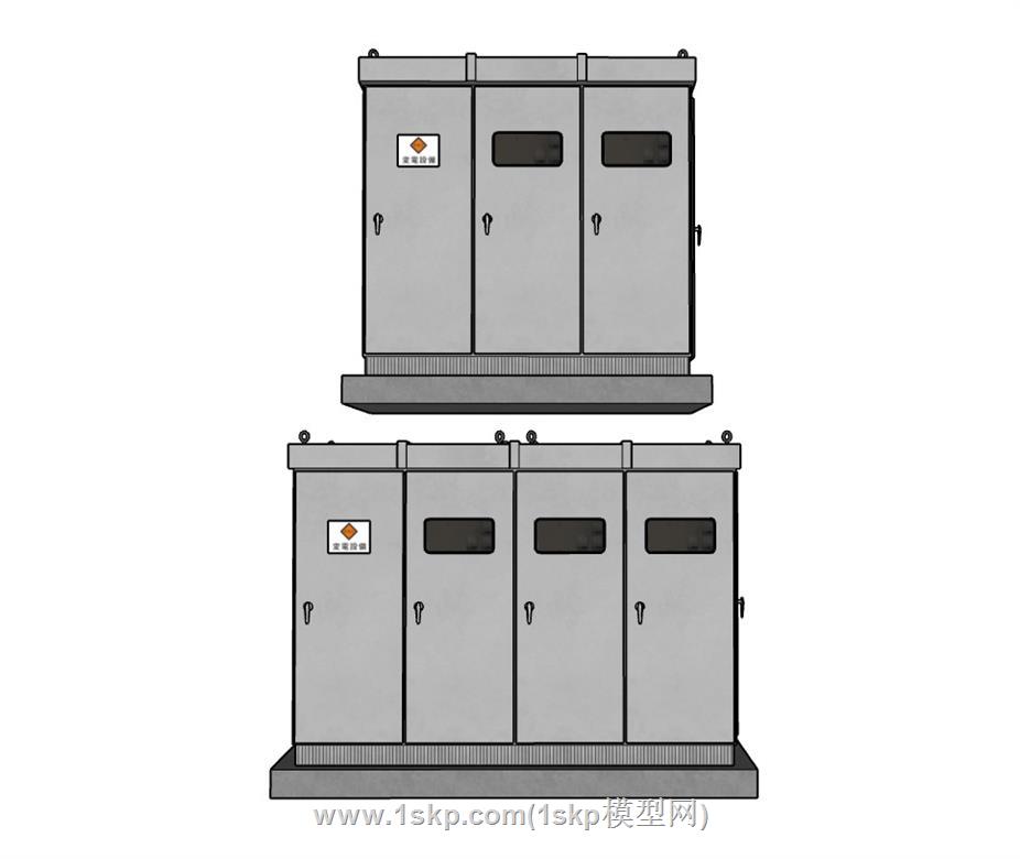 配电箱变电箱SU模型 1