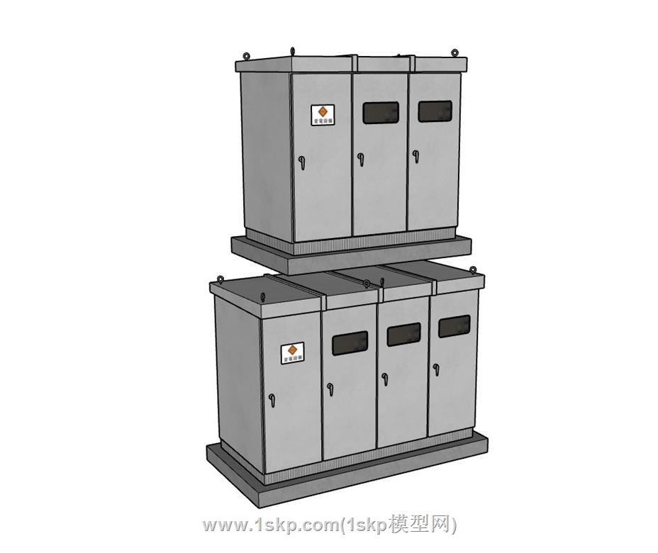配电箱变电箱SU模型 3