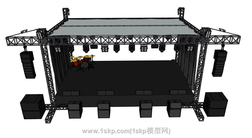 桁架舞台SU模型 1