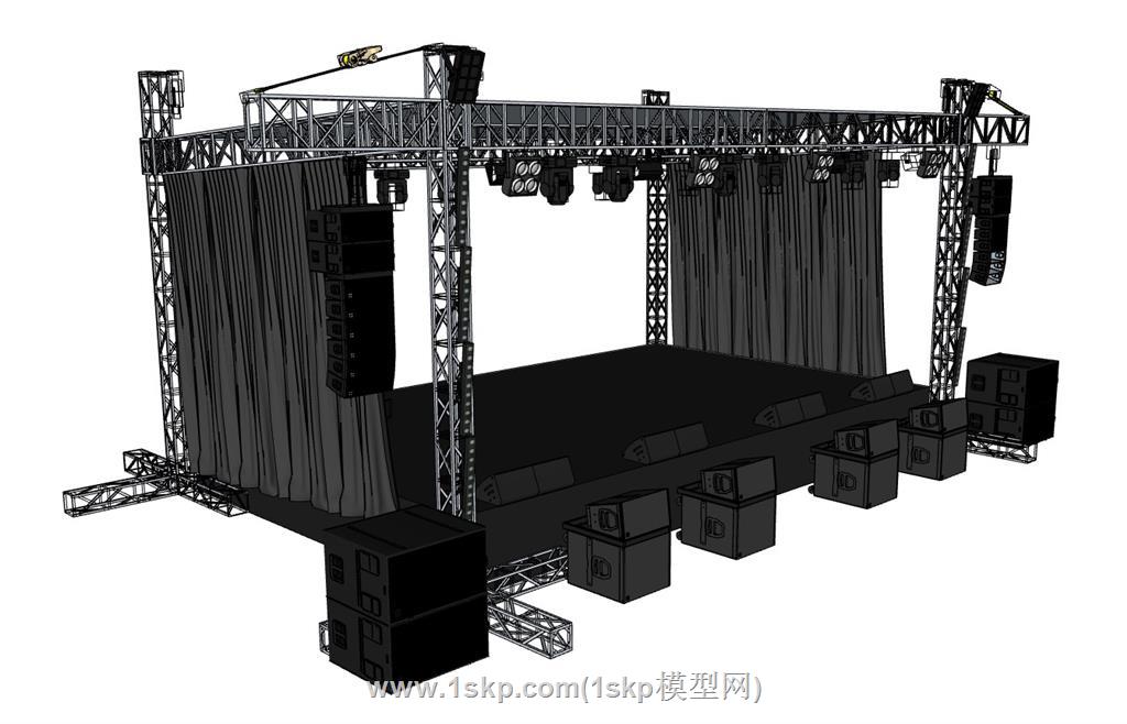 桁架舞台SU模型 3