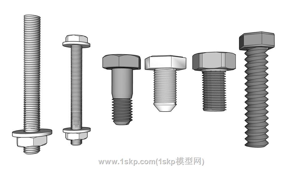 螺栓螺丝螺母SU模型