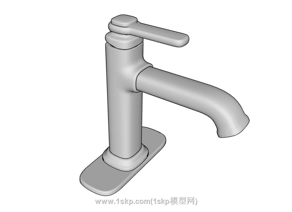 水龙头开关SU模型 2