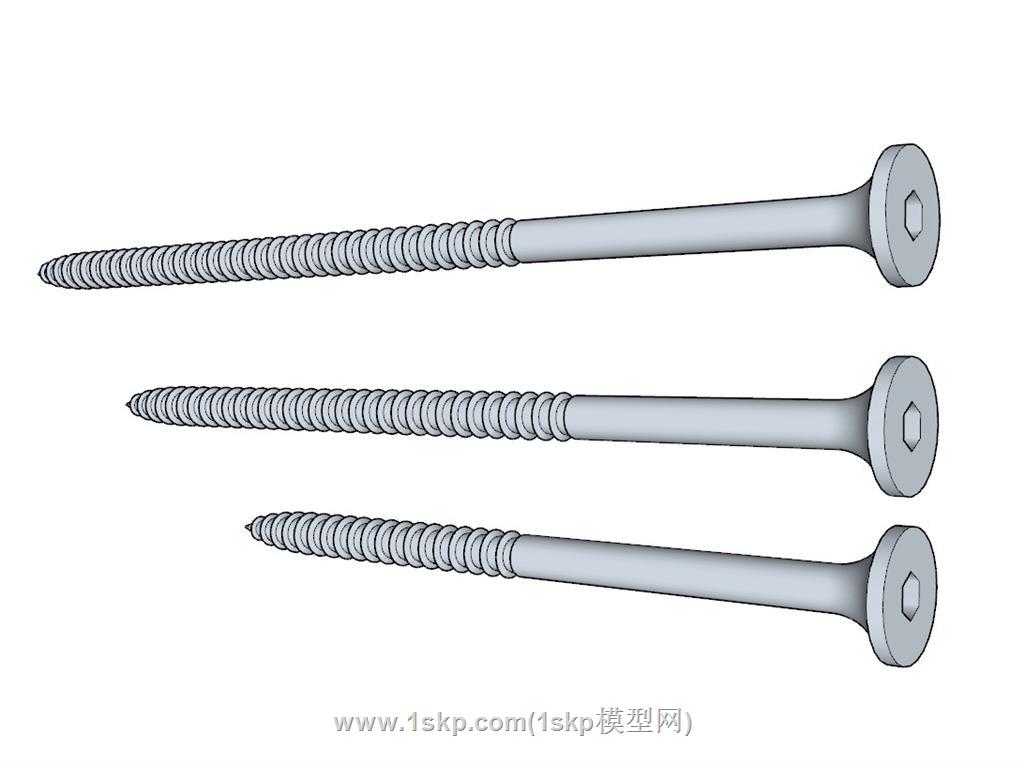 五金螺丝SU模型 3