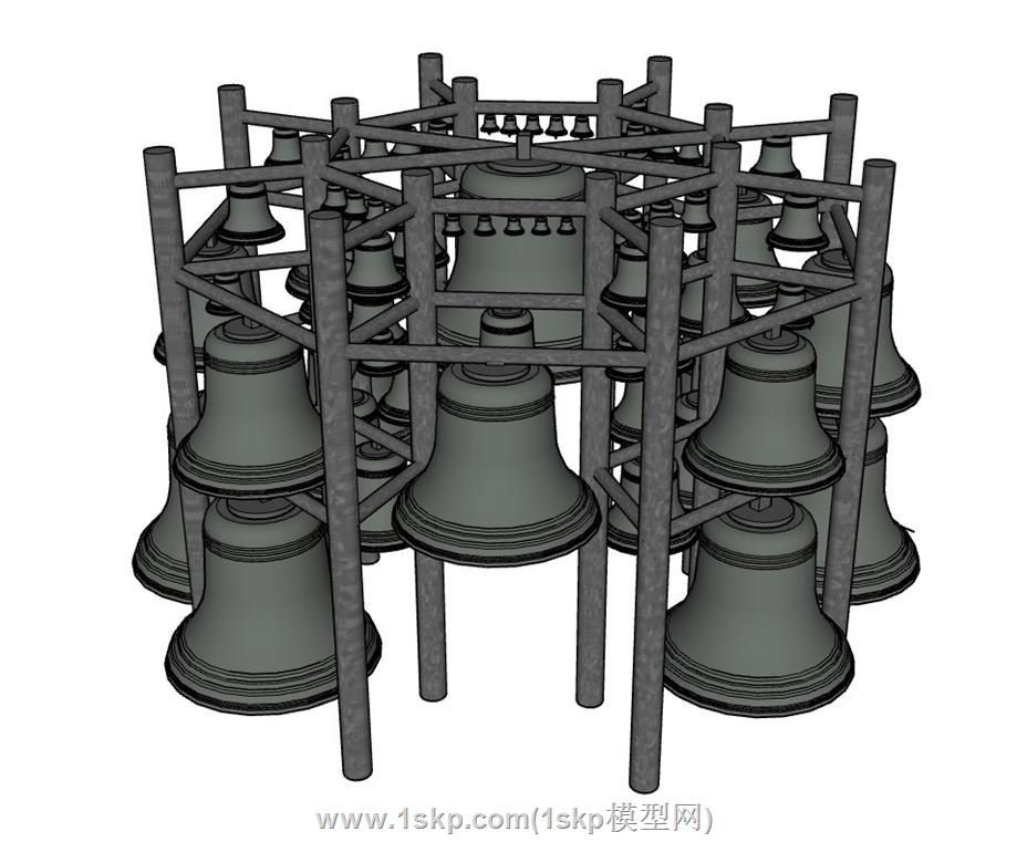 撞钟乐器SU模型 1