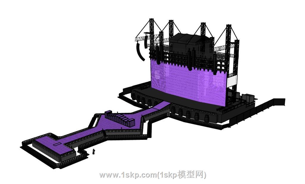 桁架舞台SU模型 2