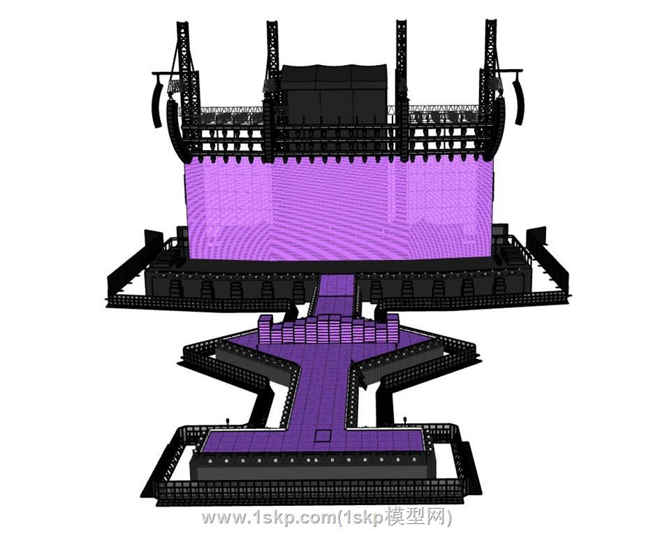 桁架舞台SU模型 1