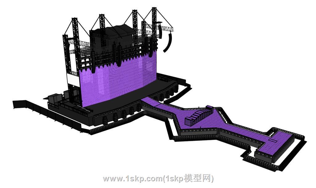 桁架舞台SU模型 3